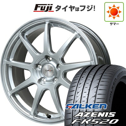 【新品国産車用5穴114.3】 夏タイヤ ホイール4本セット 225/40R18 ファルケン アゼニス FK520L レアマイスター LMスポーツ LM-QR ハイパーシルバー 9J 18インチ(送料無料)｜フジコーポレーション