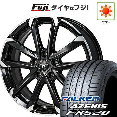 【新品国産車用5穴114.3】 夏タイヤ ホイール4本セット 225/45R18 ファルケン アゼニス FK520L モンツァ JPスタイル MJ-V 7.5J 18インチ(送料無料)