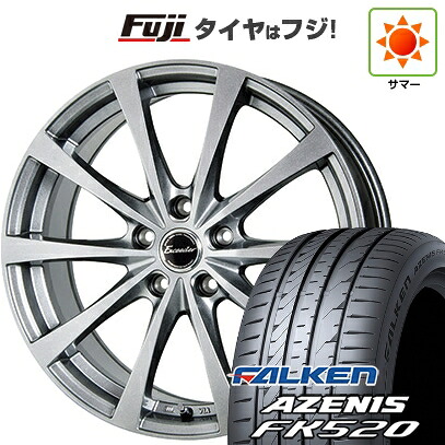 【新品国産車用5穴100】 夏タイヤ ホイール4本セット 225/40R18 ファルケン アゼニス FK520L ホットスタッフ エクシーダー E03【限定】 7.5J 18インチ(送料無料)｜フジコーポレーション 78,265円