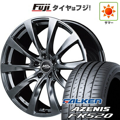 【新品国産車用5穴114.3】 夏タイヤ ホイール4本セット 245/40R19 ファルケン アゼニス FK520L MID WHEELS レフィナーダ モーション2 トヨタ・レクサス車専用 8J 19インチ(送料無料) 131,750円