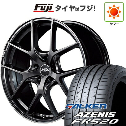 【新品国産車用5穴114.3】 夏タイヤ ホイール4本セット 225/40R18 ファルケン アゼニス FK520L MID WHEELS MID EXCLUSIVE 025F 8J 18インチ(送料無料)