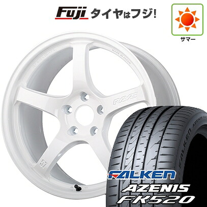 【新品国産車用5穴100】 夏タイヤ ホイール4本セット 225/40R18 ファルケン アゼニス FK520L RAYS レイズ グラムライツ 57CR LIMITED (OXZ) 8.5J 18インチ(送料無料)