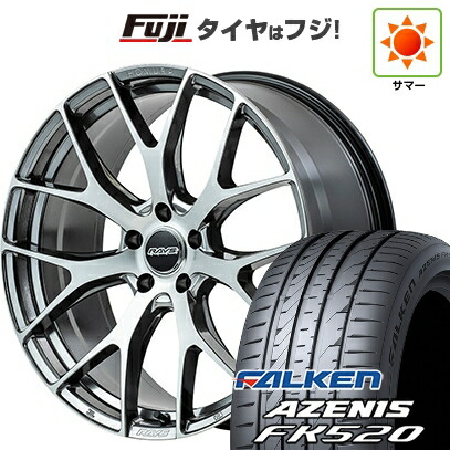 【新品国産車用5穴114.3】 夏タイヤ ホイール4本セット 225/55R19 ファルケン アゼニス FK520L RAYS レイズ ホムラ 2X7FT 7J 19インチ(送料無料)