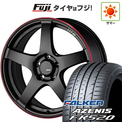 【新品国産車用5穴100】 夏タイヤ ホイール4本セット 225/40R18 ファルケン アゼニス FK520L SSR GT GTV01 8.5J 18インチ(送料無料)｜フジコーポレーション