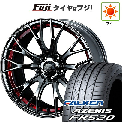 【新品国産車用5穴114.3】 夏タイヤ ホイール4本セット 235/55R18 ファルケン アゼニス FK520L WEDS ウェッズスポーツ SA-20R 7.5J 18インチ(送料無料)