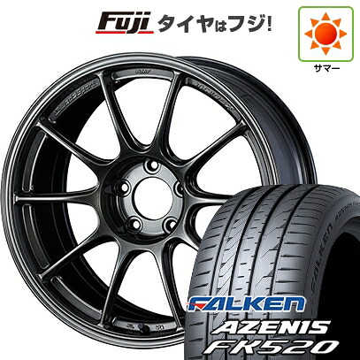 【新品国産車用5穴114.3】 夏タイヤ ホイール4本セット 225/40R18 ファルケン アゼニス FK520L WEDS ウェッズスポーツ TC-105X 9J 18インチ(送料無料)