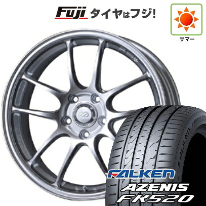【新品国産車用5穴114.3】 夏タイヤ ホイール4本セット 225/40R18 ファルケン アゼニス FK520L ENKEI エンケイ PerformanceLine PF01 8J 18インチ(送料無料)