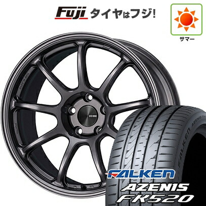 【新品国産車用5穴114.3】 夏タイヤ ホイール4本セット 225/40R18 ファルケン アゼニス FK520L ENKEI エンケイ PerformanceLine PF09 8J 18インチ(送料無料)