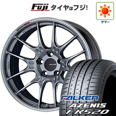 【新品国産車用5穴100】 夏タイヤ ホイール4本セット 245/45R19 ファルケン アゼニス FK520L ENKEI エンケイ Racing GTC02 8J 19インチ(送料無料)|フジコーポレーション