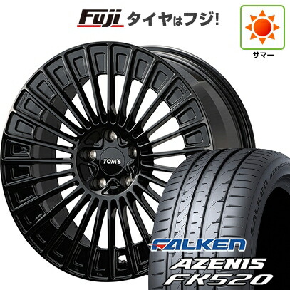 【新品国産車用5穴114.3】 夏タイヤ ホイール4本セット 255/45R20 ファルケン アゼニス FK520L TOMS トムス(トヨタ車専用) TWF05 8.5J 20インチ(送料無料)