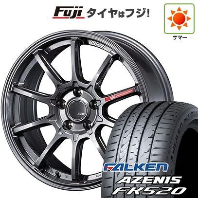 【新品国産車用5穴114.3】 夏タイヤ ホイール4本セット 225/40R18 ファルケン アゼニス FK520L SSR GT GTV05 8J 18インチ(送料無料)