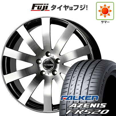 【新品国産車用5穴114.3】 夏タイヤ ホイール4本セット 225/45R19 ファルケン アゼニス FK520L コスミック ヴェネルディ ツィンガー 8J 19インチ(送料無料)