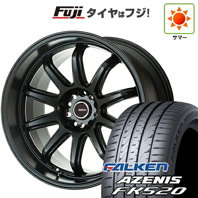 【新品国産車用5穴114.3】 夏タイヤ ホイール4本セット 235/50R18 ファルケン アゼニス FK520L ゴジゲン ファイヤーボールダブルアール 7.5J 18インチ(送料無料)