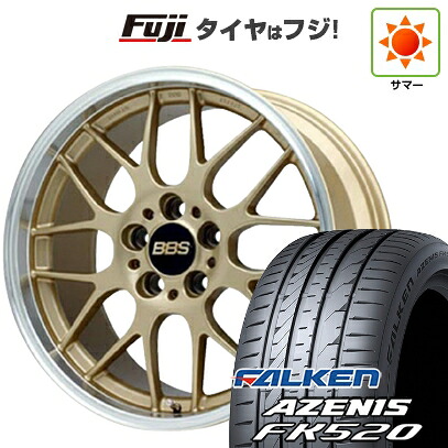 【新品国産車用5穴114.3】 夏タイヤ ホイール4本セット 225/45R19 ファルケン アゼニス FK520L BBS JAPAN RG-R 8J 19インチ(送料無料)