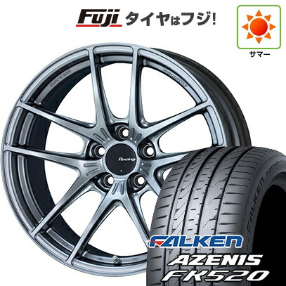 【新品国産車用5穴114.3】 夏タイヤ ホイール4本セット 225/40R18 ファルケン アゼニス FK520L ENKEI エンケイ Racing NVR5 8.5J 18インチ(送料無料)|フジコーポレーション