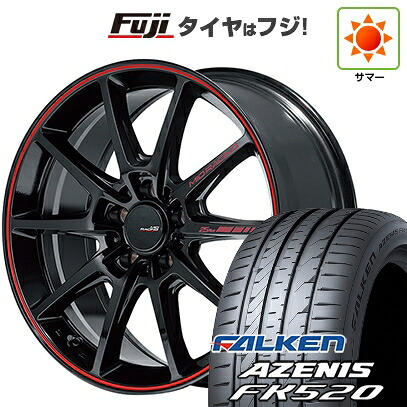 【新品国産車用5穴114.3】 夏タイヤ ホイール4本セット 225/55R18 ファルケン アゼニス FK520L MID WHEELS MID RACING R25 Plus 7.5J 18インチ(送料無料)|フジコーポレーション