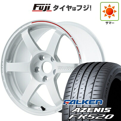 【新品国産車用5穴100】 夏タイヤ ホイール4本セット 225/40R18 ファルケン アゼニス FK520L RAYS レイズ ボルクレーシング TE37 サーガ S+ TIME ATTACK 限定 8J 18インチ(送料無料)