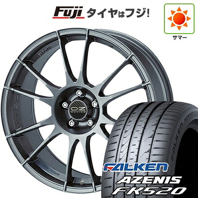 【新品国産車用5穴100】 夏タイヤ ホイール4本セット 225/55R18 ファルケン アゼニス FK520L OZ ウルトラレッジェーラ 8J 18インチ(送料無料)