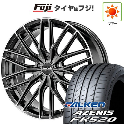 【新品国産車用5穴114.3】 夏タイヤ ホイール4本セット 225/35R19 ファルケン アゼニス FK520L OZ グランツーリズモ HLT 8.5J 19インチ(送料無料)