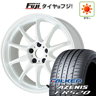 【新品国産車用5穴100】 夏タイヤ ホイール4本セット 225/40R18 ファルケン アゼニス FK520L WORK ワーク エモーション ZR10 8.5J 18インチ(送料無料)
