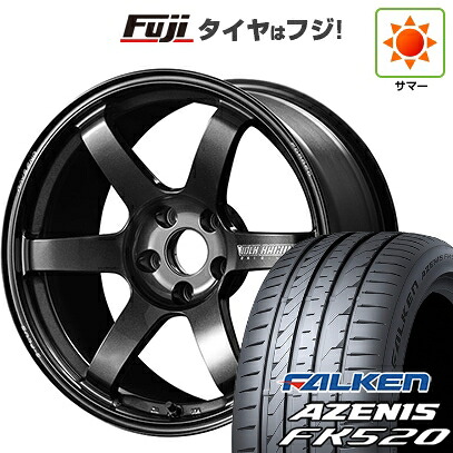 【新品国産車用5穴100】 夏タイヤ ホイール4本セット 225/40R18 ファルケン アゼニス FK520L RAYS レイズ ボルクレーシング TE37 サーガ S-plus 8.5J 18インチ(送料無料)