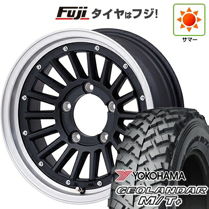 【新品】ジムニー 夏タイヤ ホイール4本セット 215/85R16 ヨコハマ ジオランダー M/T+ G001C ハートボイス マウンテンフック 5.5J 16インチ(送料無料)