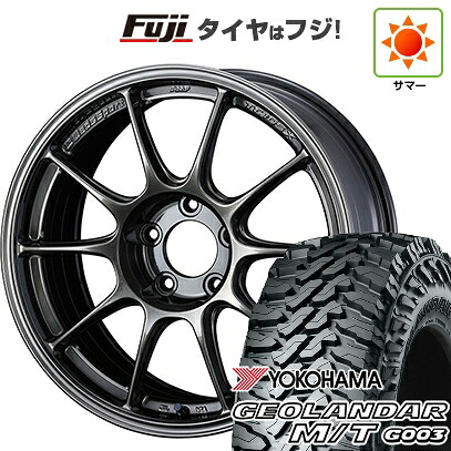 【新品国産車用5穴114.3】 夏タイヤ ホイール4本セット 225/65R17 ヨコハマ ジオランダー M/T G003 WEDS ウェッズスポーツ TC-105X 7.5J 17インチ(送料無料)