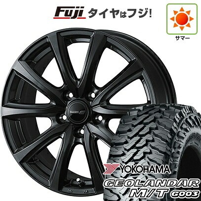 【新品国産車用5穴114.3】 夏タイヤ ホイール4本セット 225/65R17 ヨコハマ ジオランダー M/T G003 WEDS ウェッズ エリシア 7J 17インチ(送料無料)｜フジコーポレーション