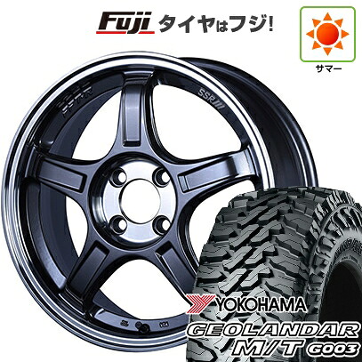 【新品国産車用5穴114.3】 夏タイヤ ホイール4本セット 225/65R17 ヨコハマ ジオランダー M/T G003 SSR GT GTX03 7J 17インチ(送料無料) 121,250円
