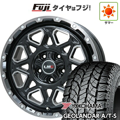 【新品】ヤリスクロス 夏タイヤ ホイール4本セット 205/65R16 ヨコハマ ジオランダー A/T-S G012 RBL レアマイスター LMG モンタグナ(ブラックポリッシュ/ブラッククリア) 7J 16インチ(送料無料)