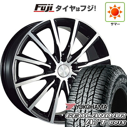 【新品国産車用5穴100】 夏タイヤ ホイール4本セット 225/60R17 ヨコハマ ジオランダー A/T G015 OWL/RBL ブリヂストン バルミナ A12 7J 17インチ(送料無料)｜フジコーポレーション