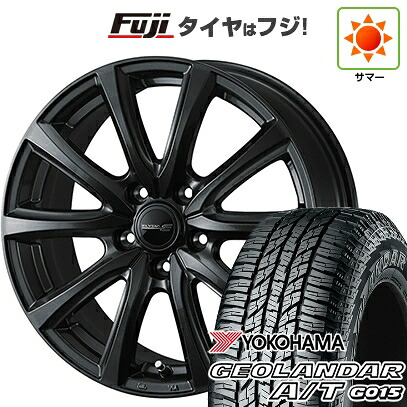 【新品国産車用5穴114.3】 夏タイヤ ホイール4本セット 225/65R17 ヨコハマ ジオランダー A/T G015 OWL/RBL WEDS ウェッズ エリシア 7J 17インチ(送料無料)
