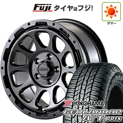 【新品国産車用5穴114.3】 夏タイヤ ホイール4本セット 225/65R17 ヨコハマ ジオランダー A/T G015 OWL/RBL モーターファーム ファームD10 7J 17インチ(送料無料)