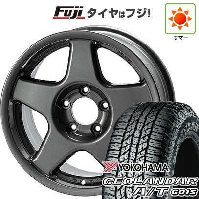 【新品国産車用5穴114.3】 夏タイヤ ホイール4本セット 225/60R17 ヨコハマ ジオランダー A/T G015 OWL/RBL フォーバイフォーエンジニア ブラッドレー V 7J 17インチ(送料無料)｜フジコーポレーション