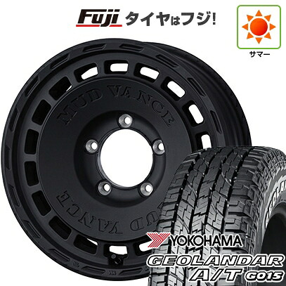 【新品】ジムニー 夏タイヤ ホイール4本セット 185/85R16 ヨコハマ ジオランダー A/T G015 WL/RBL WEDS ウェッズアドベンチャー マッドヴァンス DX 5.5J 16インチ(送料無料)|フジコーポレーション