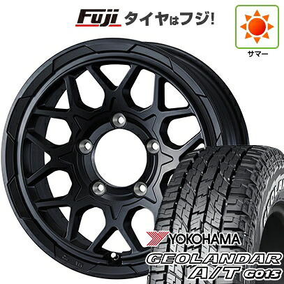 【新品】ジムニー 夏タイヤ ホイール4本セット 185/85R16 ヨコハマ ジオランダー A/T G015 WL/RBL WEDS ウェッズアドベンチャー スタットベルク2 5.5J 16インチ(送料無料)