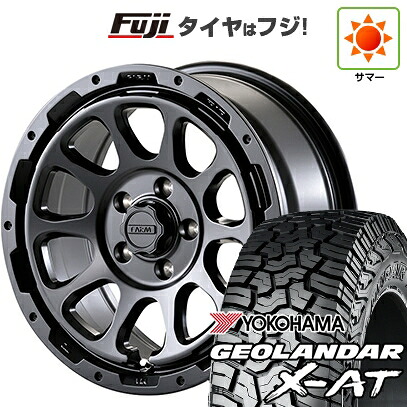 【新品】デリカD5 夏タイヤ ホイール4本セット 245/70R16 ヨコハマ ジオランダー X-AT G016 RBL モーターファーム ファームD10 7J 16インチ(送料無料)