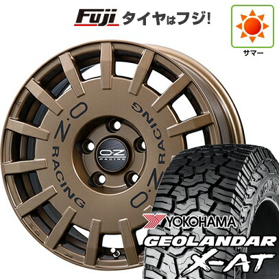 【新品】デリカD5 夏タイヤ ホイール4本セット 235/70R16 ヨコハマ ジオランダー X-AT G016 RBL OZ ラリーレーシング 7J 16インチ(送料無料)