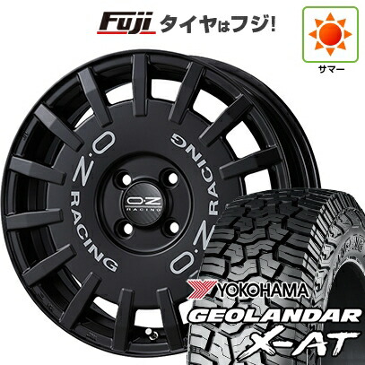 【新品】デリカD5 夏タイヤ ホイール4本セット 235/70R16 ヨコハマ ジオランダー X-AT G016 RBL OZ ラリーレーシング 7J 16インチ(送料無料)