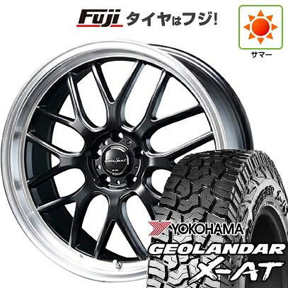 【新品国産車用5穴114.3】 夏タイヤ ホイール4本セット 235/60R18 ヨコハマ ジオランダー X-AT G016 OWL ブレスト ユーロスポーツ タイプ805 セミグロスブラック 7J 18インチ(送料無料)|フジコーポレーション