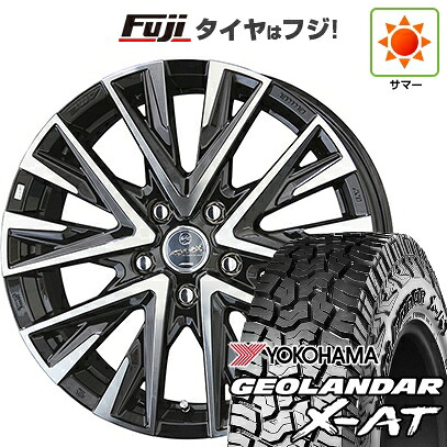【新品国産車用5穴114.3】 夏タイヤ ホイール4本セット 235/60R18 ヨコハマ ジオランダー X-AT G016 OWL 共豊 スマック レジーナ 7.5J 18インチ(送料無料)