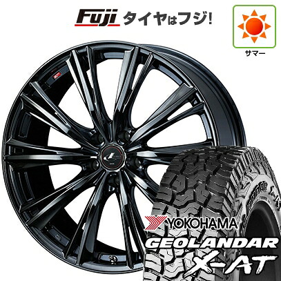 【新品国産車用5穴114.3】 夏タイヤ ホイール4本セット 235/60R18 ヨコハマ ジオランダー X-AT G016 OWL WEDS ウェッズ レオニス WX 7J 18インチ(送料無料)｜フジコーポレーション