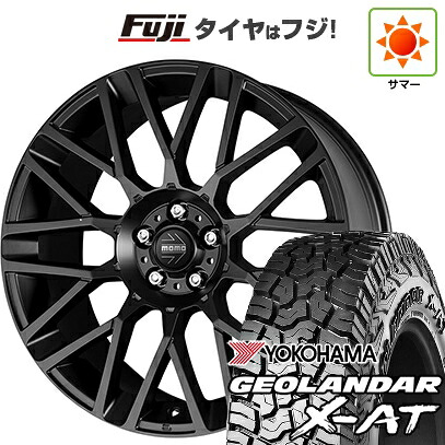 【新品国産車用5穴114.3】 夏タイヤ ホイール4本セット 225/65R17 ヨコハマ ジオランダー X-AT G016 OWL モモ リベンジ 7J 17インチ(送料無料)|フジコーポレーション