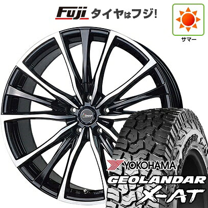 【新品国産車用5穴114.3】 夏タイヤ ホイール4本セット 235/60R18 ヨコハマ ジオランダー X-AT G016 OWL ホットスタッフ クロノス CH-110 7.5J 18インチ(送料無料)|フジコーポレーション