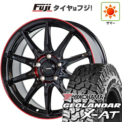 【新品国産車用5穴114.3】 夏タイヤ ホイール4本セット 235/60R18 ヨコハマ ジオランダー X-AT G016 OWL ホットスタッフ ジースピード P-05R 7J 18インチ(送料無料)|フジコーポレーション