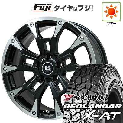 【新品国産車用5穴114.3】 夏タイヤ ホイール4本セット 235/60R18 ヨコハマ ジオランダー X-AT G016 OWL ビッグウエイ B-LUGNAS BRD(ブラックポリッシュ/ブラッククリア) 7.5J 18インチ(送料無料)