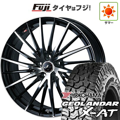 【新品国産車用5穴114.3】 夏タイヤ ホイール4本セット 235/60R18 ヨコハマ ジオランダー X-AT G016 OWL WEDS ウェッズ レオニス FR 7J 18インチ(送料無料)