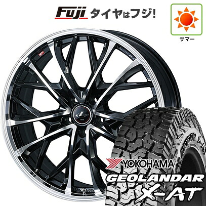 【新品国産車用5穴114.3】 夏タイヤ ホイール4本セット 235/60R18 ヨコハマ ジオランダー X-AT G016 OWL WEDS ウェッズ レオニス MV 7J 18インチ(送料無料)