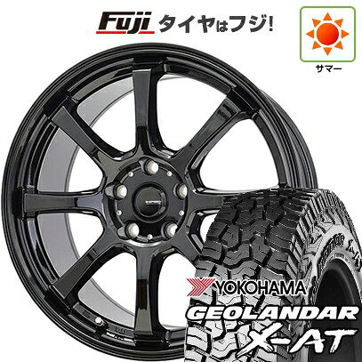 【新品国産車用5穴114.3】 夏タイヤ ホイール4本セット 235/60R18 ヨコハマ ジオランダー X-AT G016 OWL ホットスタッフ ジースピード G-08 7J 18インチ(送料無料)|フジコーポレーション