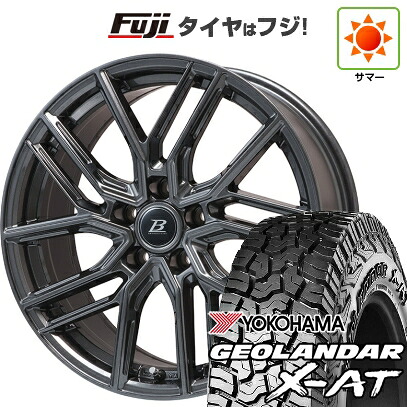 【新品国産車用5穴114.3】 夏タイヤ ホイール4本セット 235/60R18 ヨコハマ ジオランダー X-AT G016 OWL ブランドルライン ヴァレーゼ ディープグレー 7.5J 18インチ(送料無料)｜フジコーポレーション